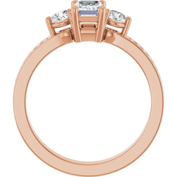 Three-Stone Engagement Ring Image 2 Clater Jewelers Louisville, KY