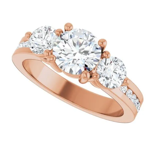 Three-Stone Engagement Ring Image 5 Clater Jewelers Louisville, KY