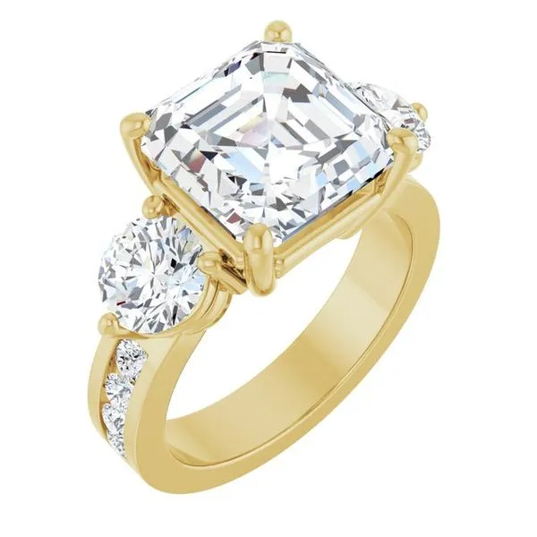 Three-Stone Engagement Ring Northwood Jewelers Northwood, OH