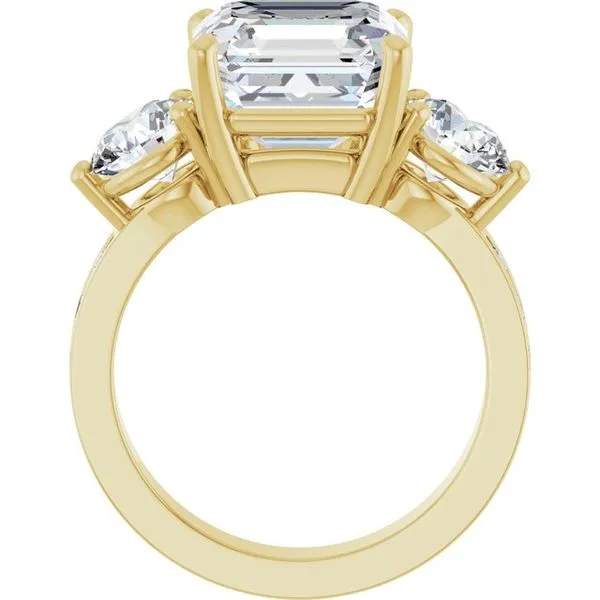 Three-Stone Engagement Ring Image 2 Northwood Jewelers Northwood, OH