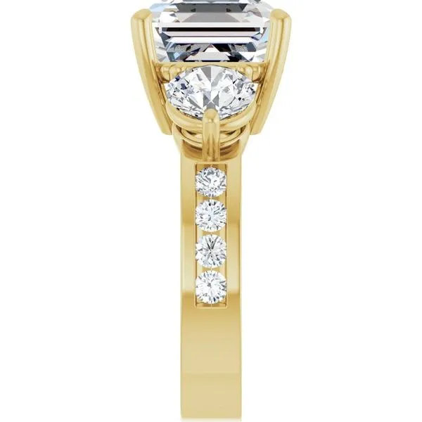 Three-Stone Engagement Ring Image 4 Northwood Jewelers Northwood, OH