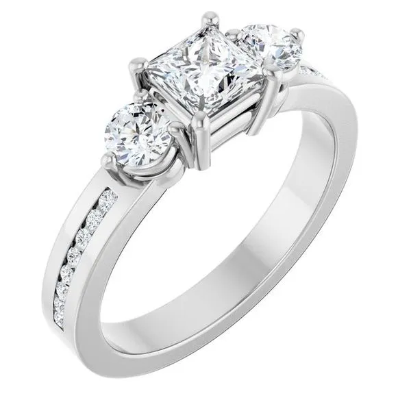 Three-Stone Engagement Ring Mark Jewellers La Crosse, WI