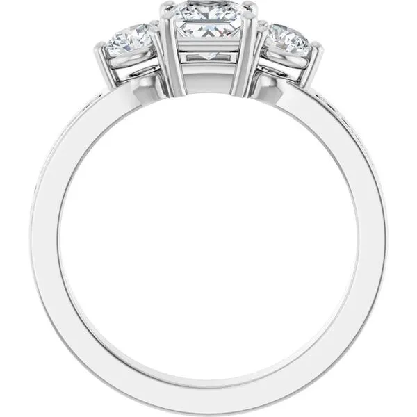 Three-Stone Engagement Ring Image 2 Mark Jewellers La Crosse, WI