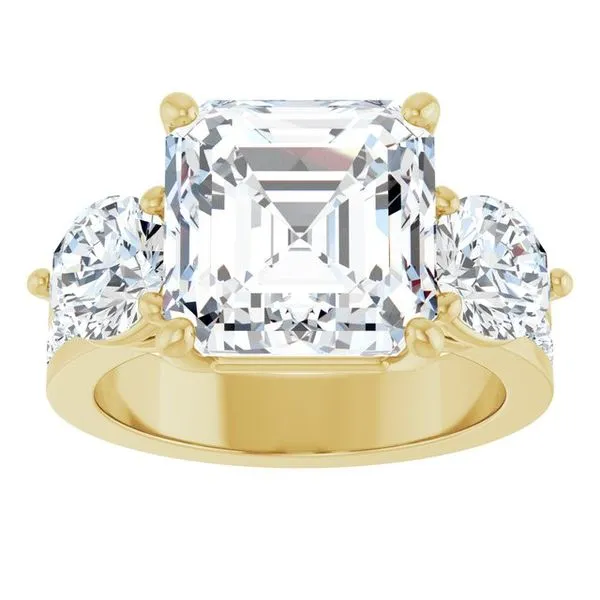 Three-Stone Engagement Ring Image 3 The Ring Austin Round Rock, TX