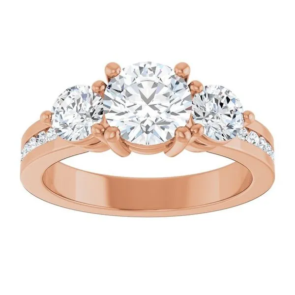 Three-Stone Engagement Ring Image 3 The Ring Austin Round Rock, TX