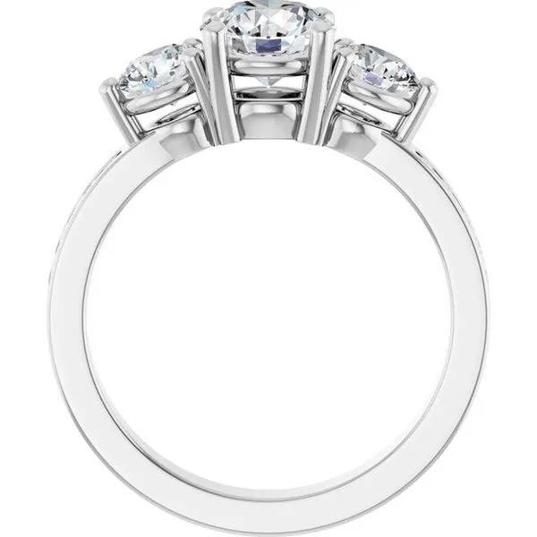 Three-Stone Engagement Ring Image 2 Northwood Jewelers Northwood, OH