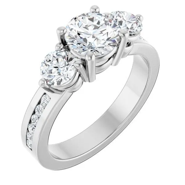 Three-Stone Engagement Ring Northwood Jewelers Northwood, OH