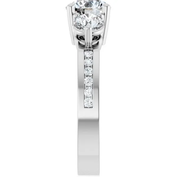 Three-Stone Engagement Ring Image 4 Clater Jewelers Louisville, KY