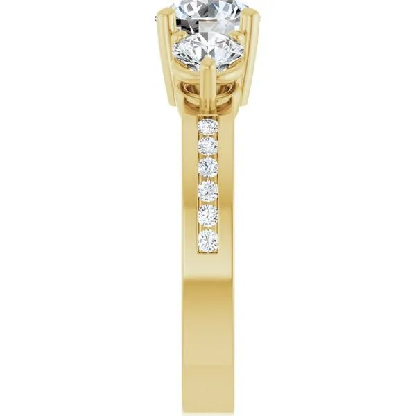 Three-Stone Engagement Ring Image 4 The Ring Austin Round Rock, TX