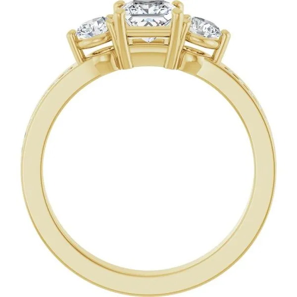 Three-Stone Engagement Ring Image 2 Northwood Jewelers Northwood, OH