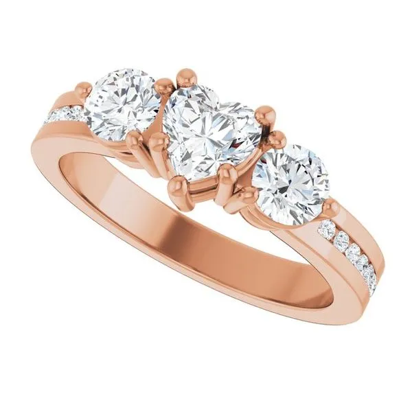 Three-Stone Engagement Ring Image 5 Northwood Jewelers Northwood, OH