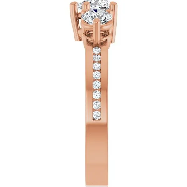 Three-Stone Engagement Ring Image 4 Northwood Jewelers Northwood, OH