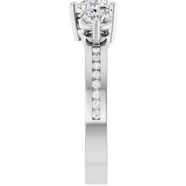 Three-Stone Engagement Ring Image 4 Jimmy Smith Jewelers Decatur, AL