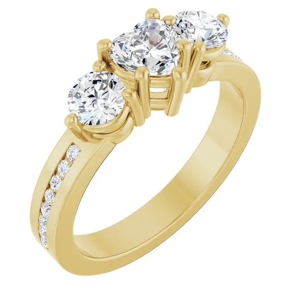 Three-Stone Engagement Ring Arezzo Jewelers Elmwood Park, IL