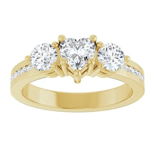 Three-Stone Engagement Ring Image 3 The Ring Austin Round Rock, TX