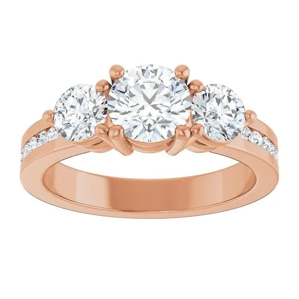 Three-Stone Engagement Ring Image 3 Northwood Jewelers Northwood, OH