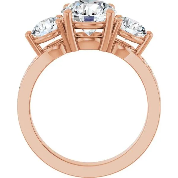 Three-Stone Engagement Ring Image 2 Paul James Jewelers Angels Camp, CA