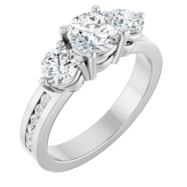 Three-Stone Engagement Ring Northwood Jewelers Northwood, OH