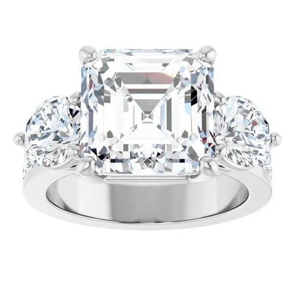 Three-Stone Engagement Ring Image 3 The Ring Austin Round Rock, TX