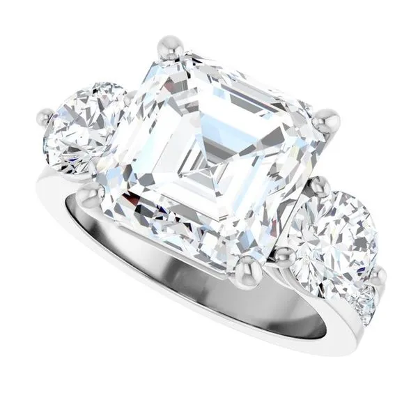 Three-Stone Engagement Ring Image 5 Shipley's Fine Jewelry Hampstead, MD