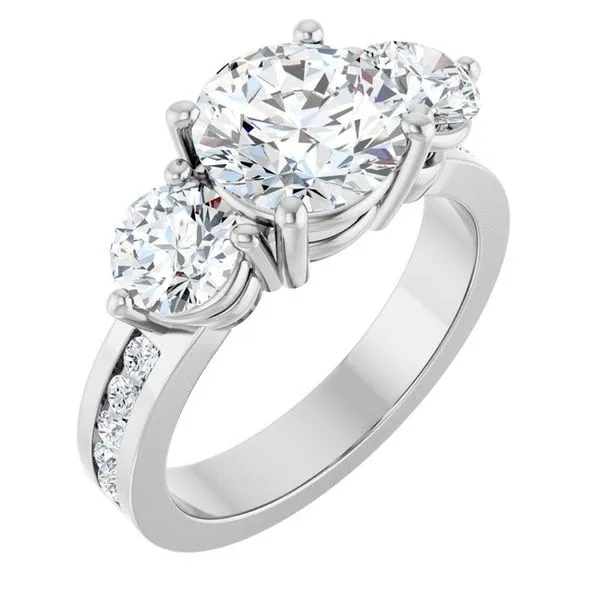 Three-Stone Engagement Ring Northwood Jewelers Northwood, OH