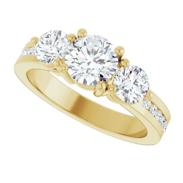 Three-Stone Engagement Ring Image 5 Rox Atlanta Jewelers Decatur, GA