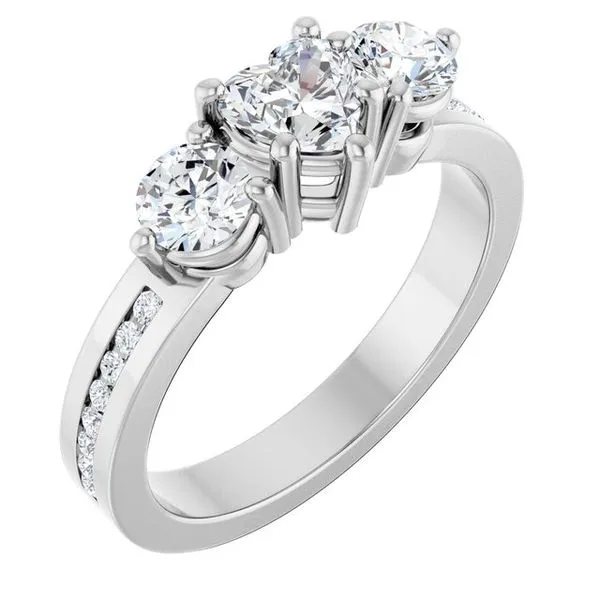 Three-Stone Engagement Ring Rox Atlanta Jewelers Decatur, GA