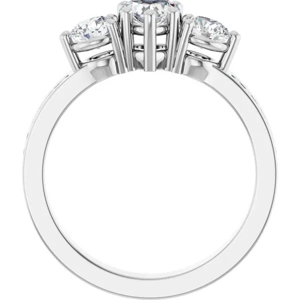 Three-Stone Engagement Ring Image 2 The Ring Austin Round Rock, TX