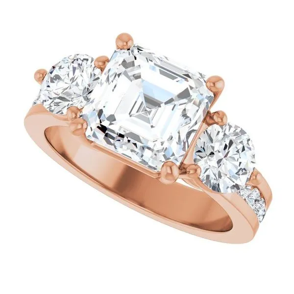 Three-Stone Engagement Ring Image 5 Clater Jewelers Louisville, KY