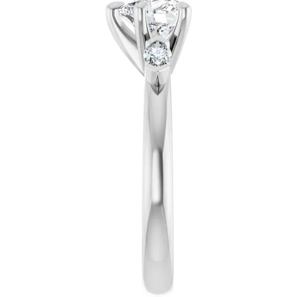 Claw-Prong Three-Stone Engagement Ring Image 4 Mark Jewellers La Crosse, WI