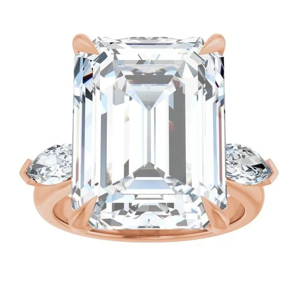 Claw-Prong Three-Stone Engagement Ring Image 3 Jimmy Smith Jewelers Decatur, AL