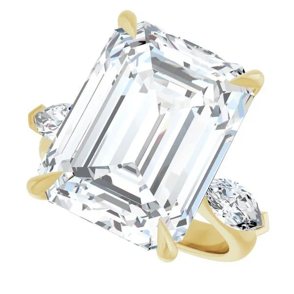 Claw-Prong Three-Stone Engagement Ring Image 5 Raleigh Diamond Fine Jewelry Raleigh, NC