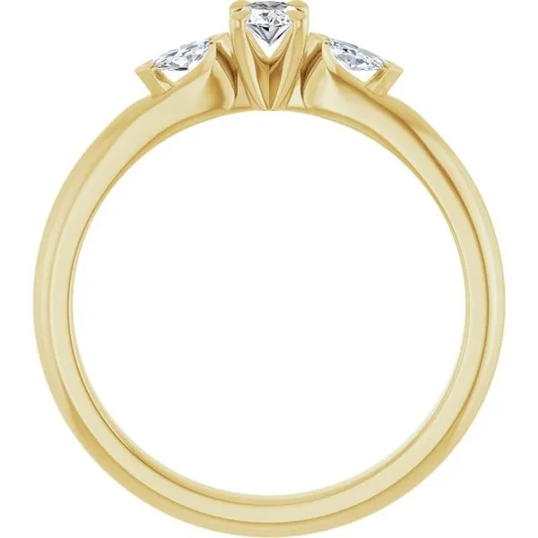 Claw-Prong Three-Stone Engagement Ring Image 2 The Jewelry Source El Segundo, CA