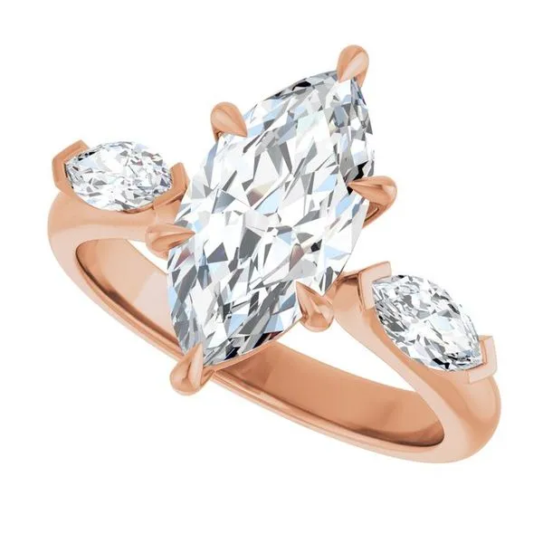 Claw-Prong Three-Stone Engagement Ring Image 5 Buchkosky Jewelers, Inc. Rosedale, MN