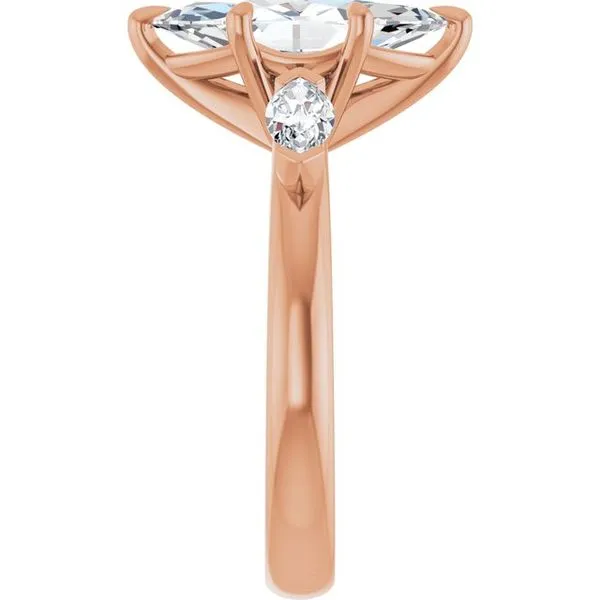 Claw-Prong Three-Stone Engagement Ring Image 4 Mark Jewellers La Crosse, WI