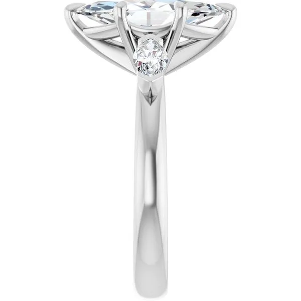 Claw-Prong Three-Stone Engagement Ring Image 4 Shipley's Fine Jewelry Hampstead, MD