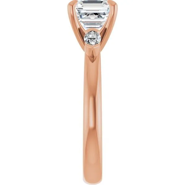 Claw-Prong Three-Stone Engagement Ring Image 4 JF Jones Jewelers Rochester, NY