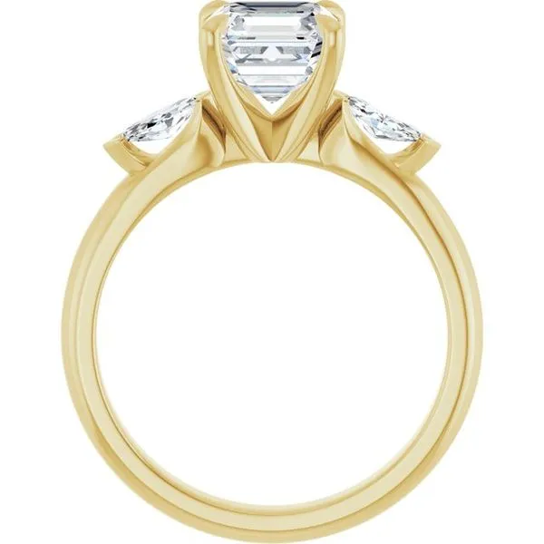 Claw-Prong Three-Stone Engagement Ring Image 2 Clater Jewelers Louisville, KY