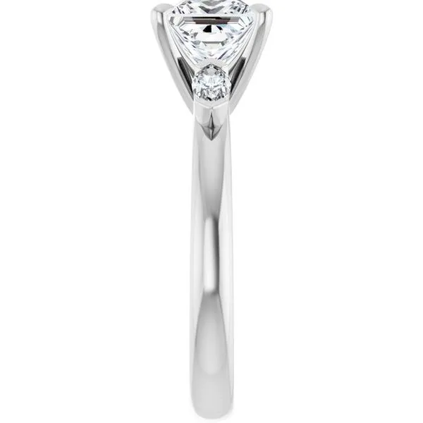 Claw-Prong Three-Stone Engagement Ring Image 4 Natale Jewelers Sewell, NJ