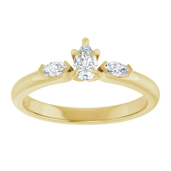 Claw-Prong Three-Stone Engagement Ring Image 3 JF Jones Jewelers Rochester, NY