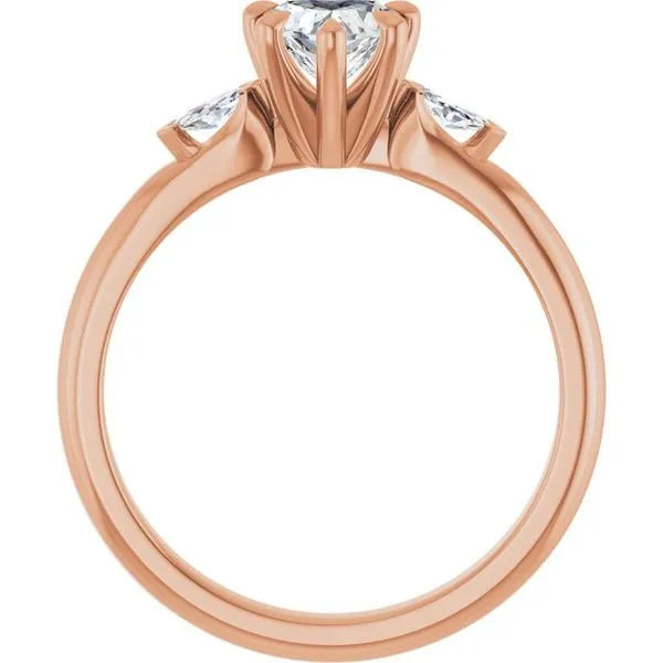 Claw-Prong Three-Stone Engagement Ring Image 2 Shipley's Fine Jewelry Hampstead, MD