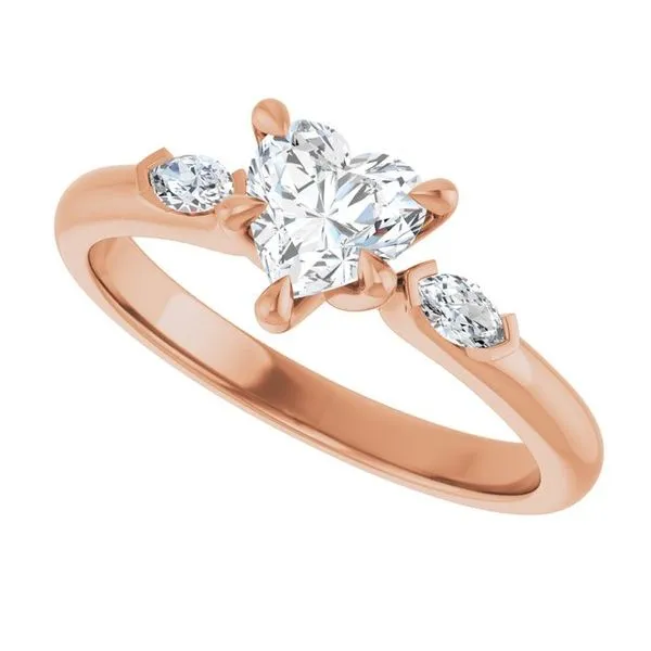 Claw-Prong Three-Stone Engagement Ring Image 5 Ocean View Jewelers Millville, DE