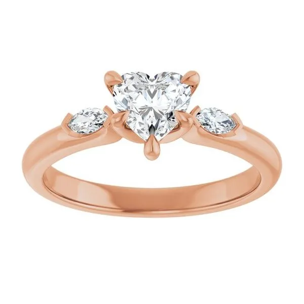 Claw-Prong Three-Stone Engagement Ring Image 3 Mark Jewellers La Crosse, WI