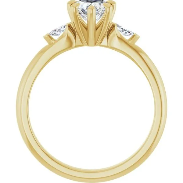 Claw-Prong Three-Stone Engagement Ring Image 2 Clater Jewelers Louisville, KY