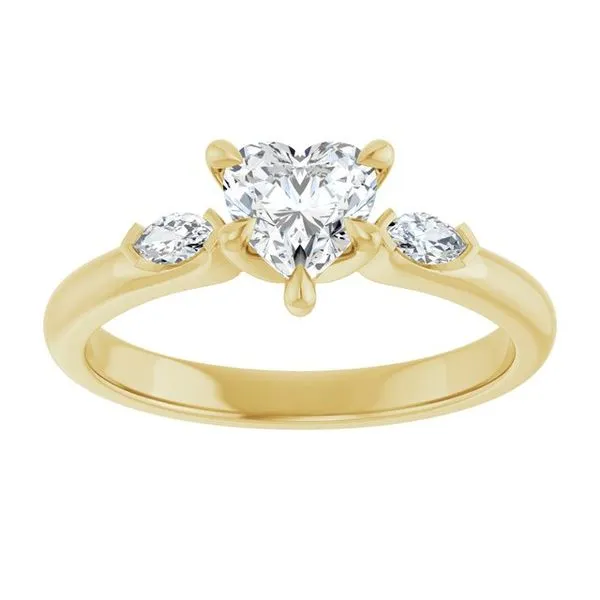 Claw-Prong Three-Stone Engagement Ring Image 3 Raleigh Diamond Fine Jewelry Raleigh, NC