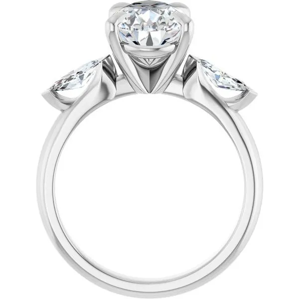 Claw-Prong Three-Stone Engagement Ring Image 2 Clater Jewelers Louisville, KY