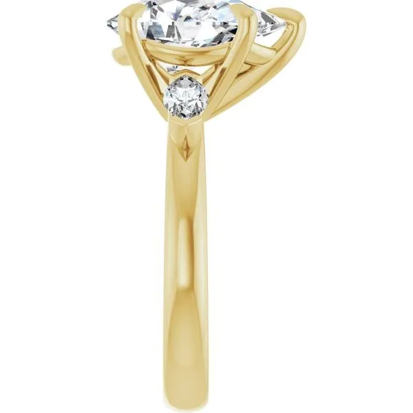 Claw-Prong Three-Stone Engagement Ring Image 4 Mark Jewellers La Crosse, WI