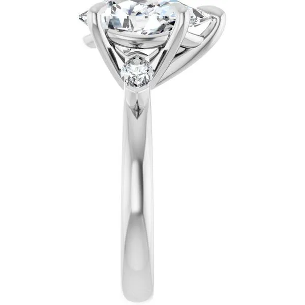 Claw-Prong Three-Stone Engagement Ring Image 4 Clater Jewelers Louisville, KY