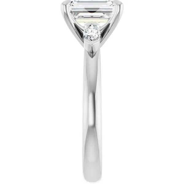 Claw-Prong Three-Stone Engagement Ring Image 4 Natale Jewelers Sewell, NJ