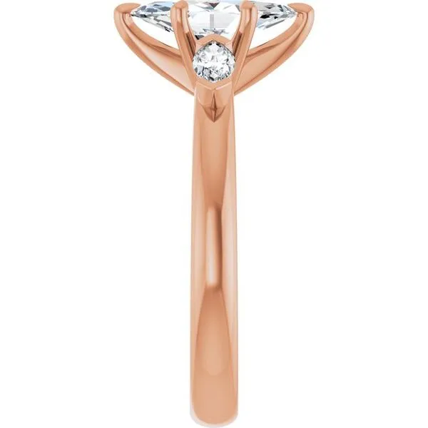 Claw-Prong Three-Stone Engagement Ring Image 4 Raleigh Diamond Fine Jewelry Raleigh, NC